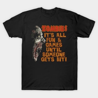 Funny Halloween Zombie Bite T-Shirt